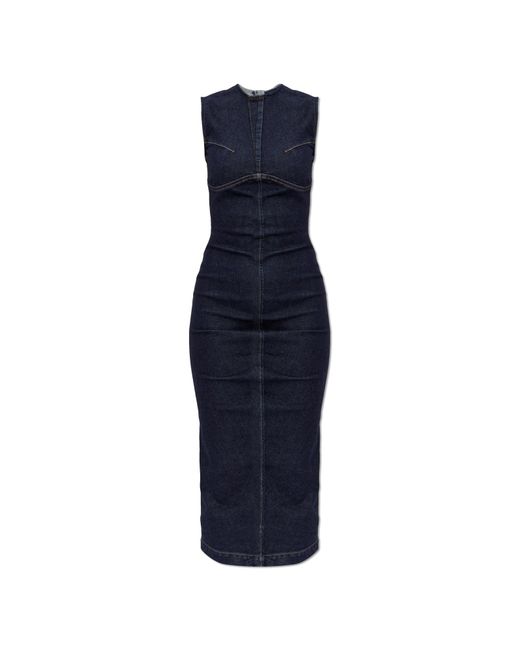 Sportmax Blue Denim Dress Geranio