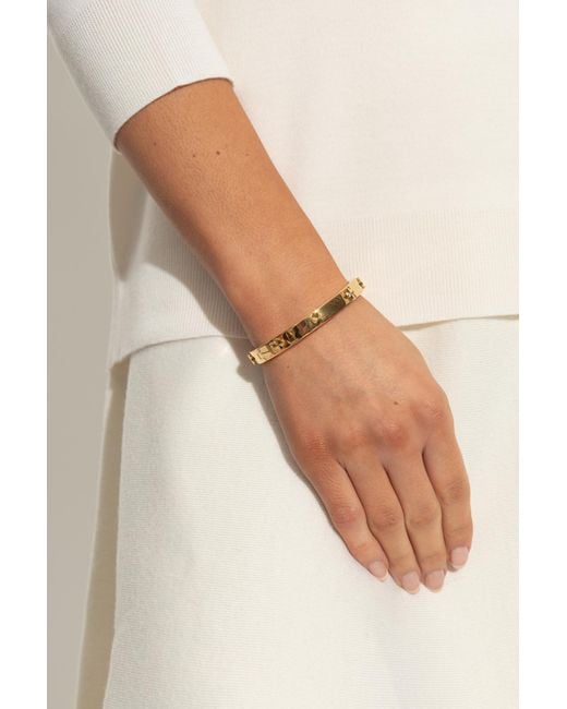 Kate Spade Metallic Bracelet With Embossed Logo