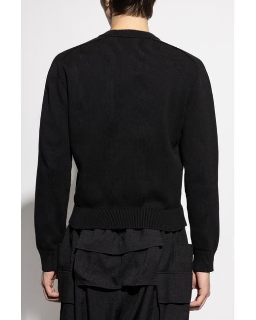 Acne Black Sweater With Logo for men