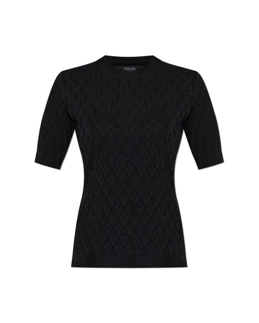 Versace Black Top With Z Logo
