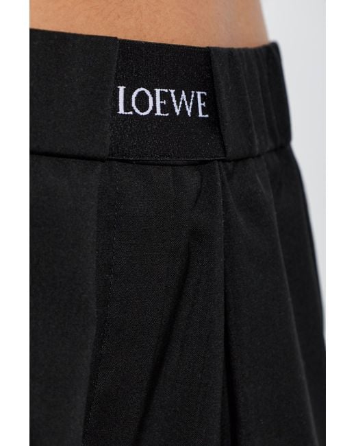 Loewe White Wool Trousers