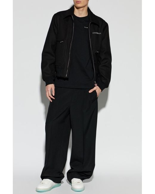 Casablanca Black Jacket With Logo for men