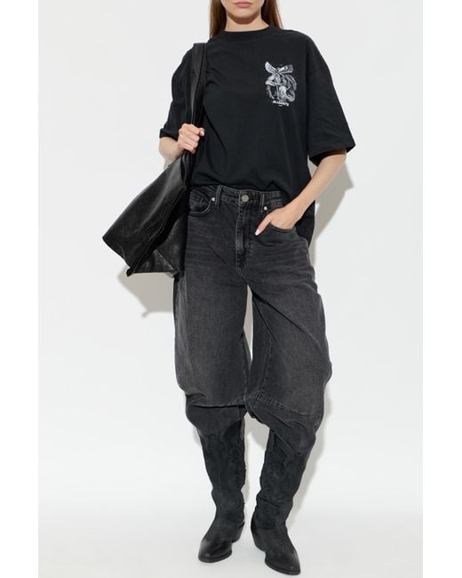 AllSaints Black T-Shirt 'Seraph'