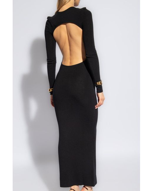 Saint Laurent Black Dress With Cut-out,