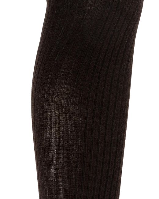 Max Mara Black Cotton Tights