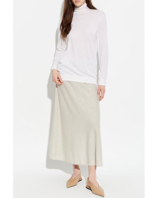 Lisa Yang White Turtleneck 'Danette'