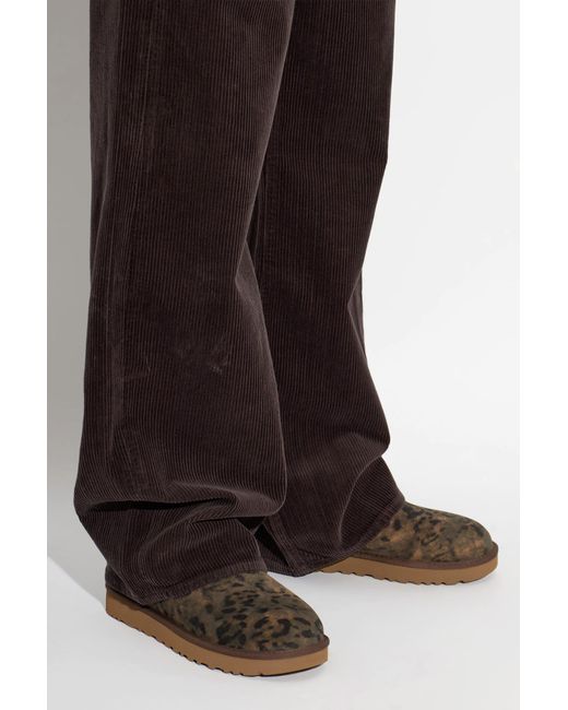Ugg Brown Suede Snow Boots 'Classic Ultra Mini Spotted'