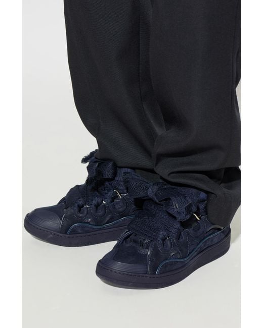 Lanvin Blue "Curb" Sports Shoes for men