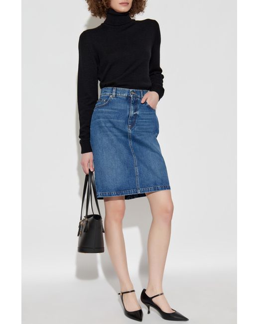 Dolce & Gabbana Black Wool Turtleneck