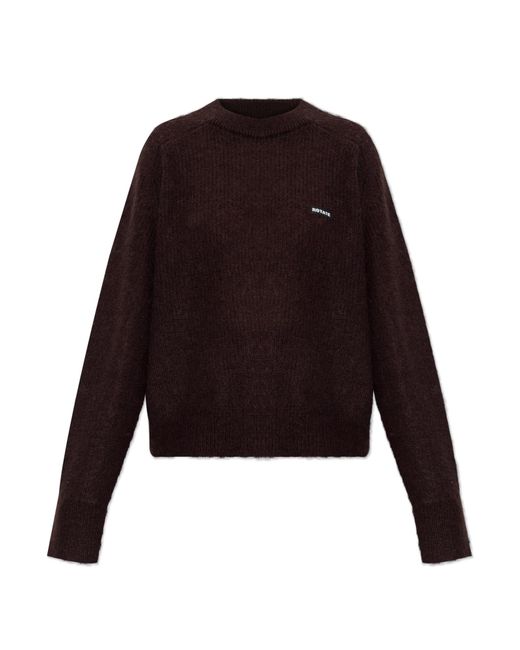 ROTATE BIRGER CHRISTENSEN Brown Sweater With Logo