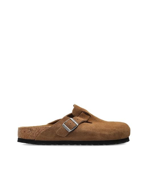 Birkenstock Brown 'Boston' Clogs