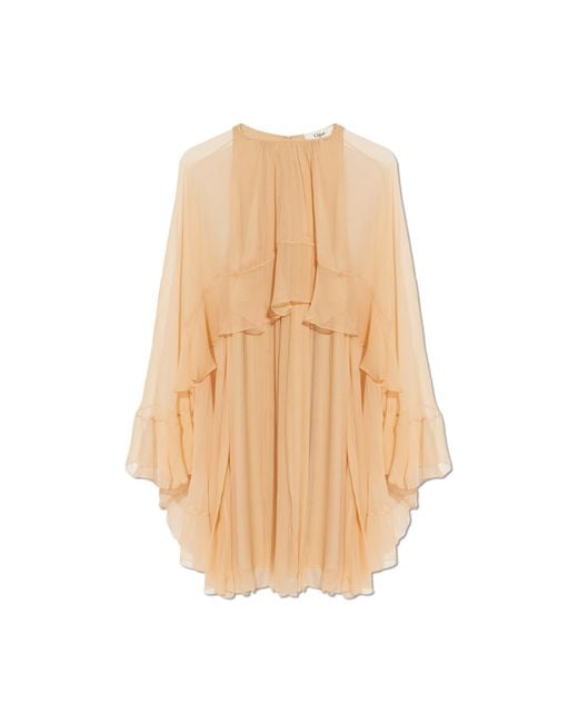 Chloé White Silk Dress