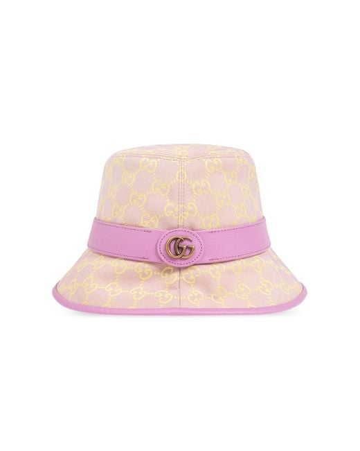 Gucci Pink Hat With Monogram,