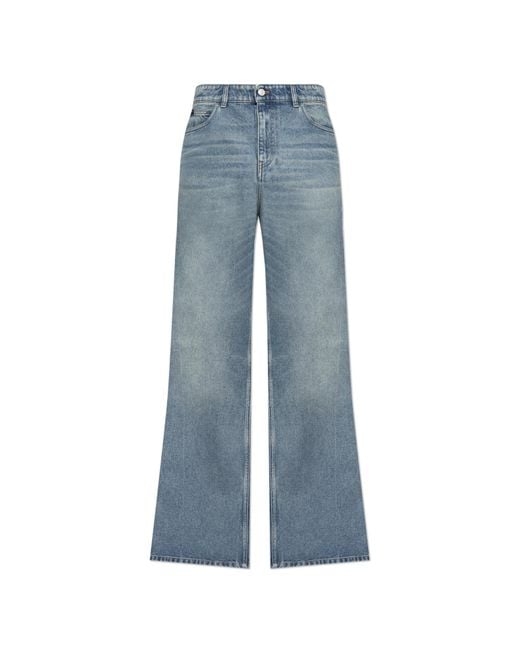 Courreges Blue Jeans With Logo for men