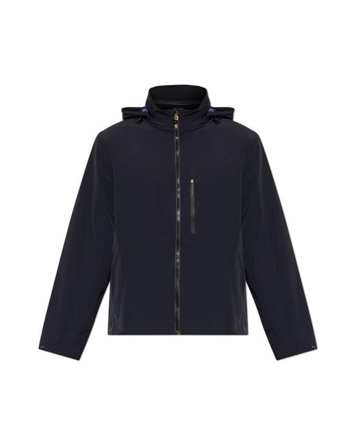 Paul Smith Blue Jacket With Hood for men
