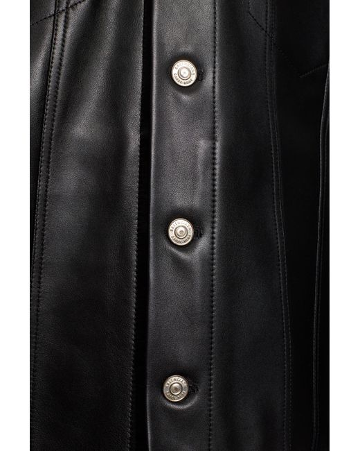 Balenciaga Black Leather Jacket, for men