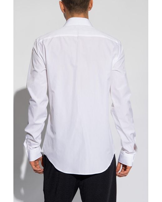 Balmain White Cotton Shirt, for men