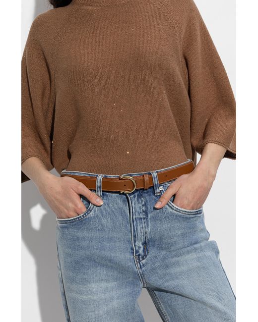 Ferragamo Brown Leather Belt