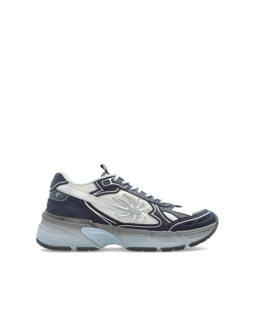 Palm Angels White Sports Shoes With Logo for men