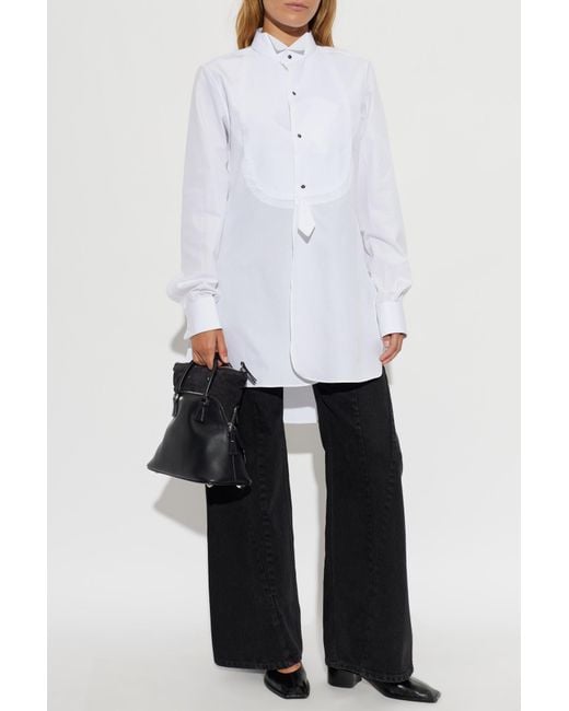 Maison Margiela White Shirt With Slits