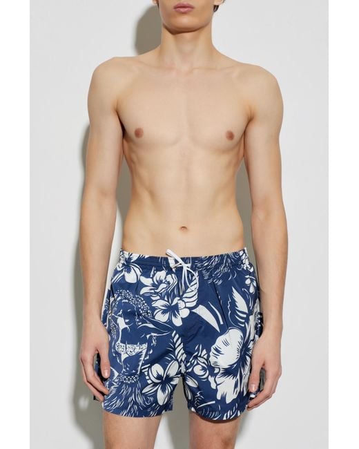 DSquared² Blue Swim Shorts for men