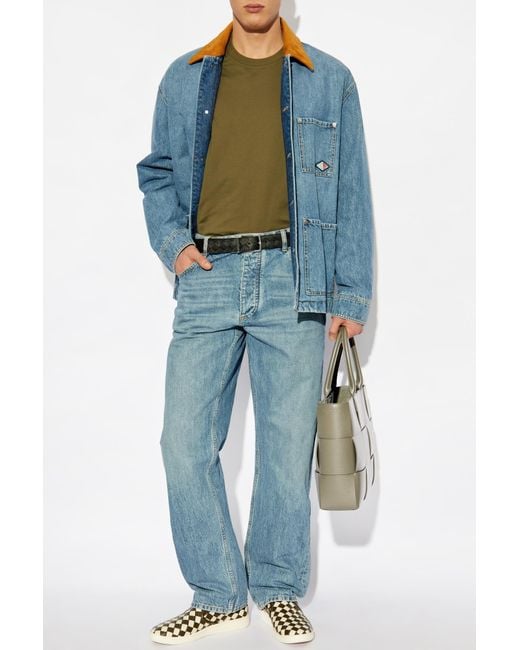 Bottega Veneta Blue Padded Denim Jacket for men