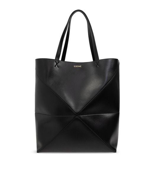 Loewe Black 'Fold Xl' Shopper Bag