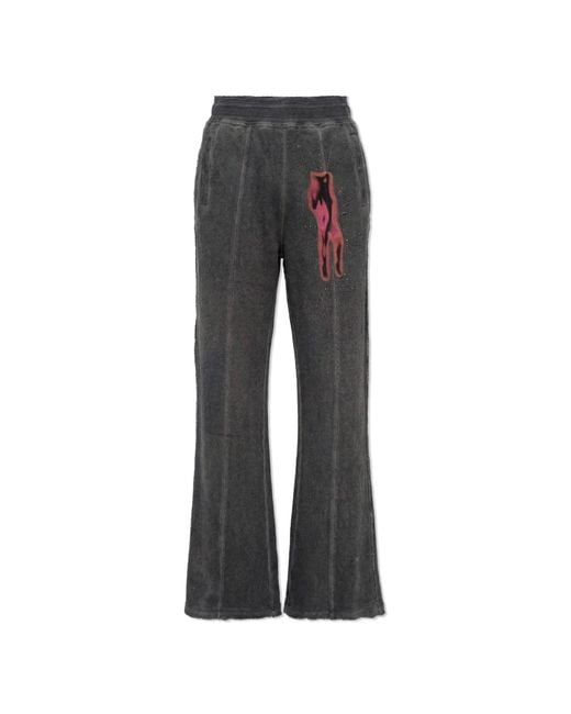 DIESEL Black 'P-Anta' Sweatpants