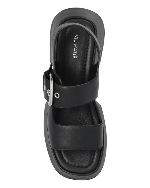 Vic Matié Black Platform Sandals