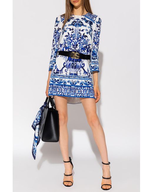 Dolce gabbana blue dress sales