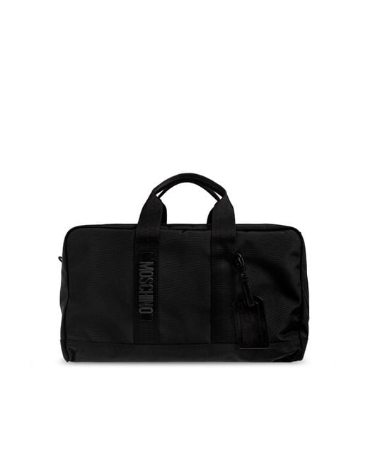 Moschino Black Carry-On Bag for men