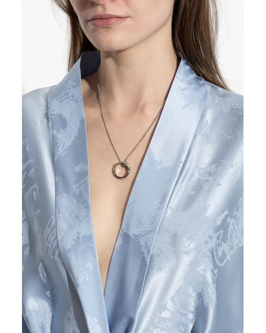 Balenciaga Metallic Necklace With Pendants