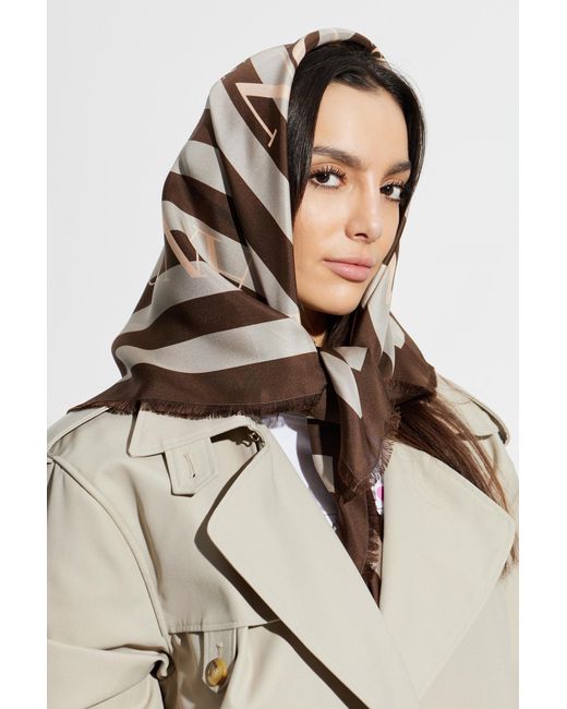 Emporio Armani Black Silk Scarf