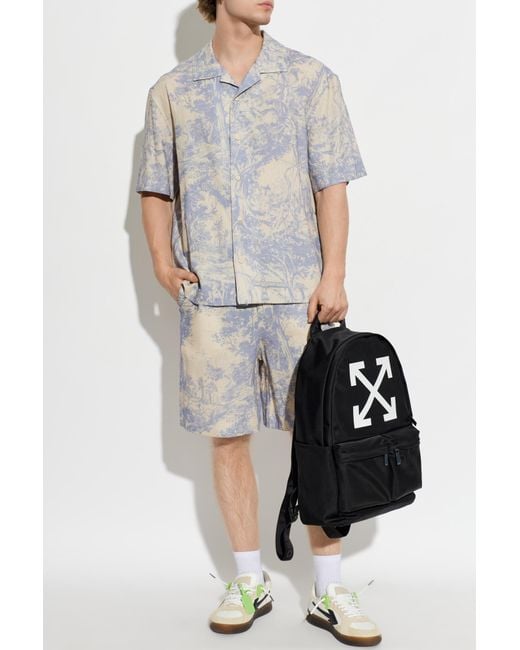 Off-White c/o Virgil Abloh White Printed Shorts for men