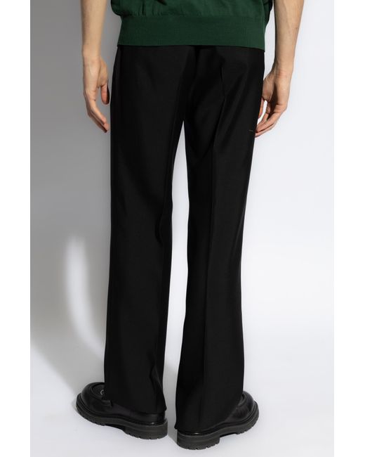 Burberry Black Pleat-Front Trousers for men
