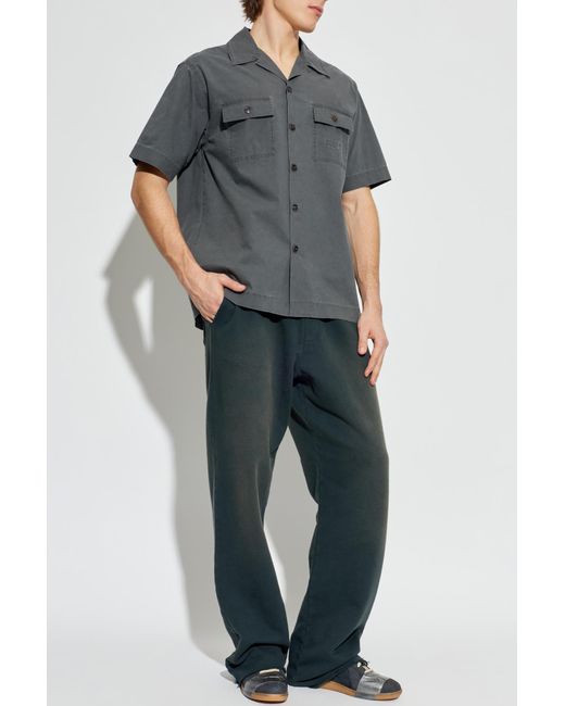 MM6 by Maison Margiela Gray Shirt With Logo for men