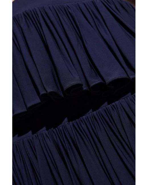 Alaïa Blue Asymmetrical Skirt