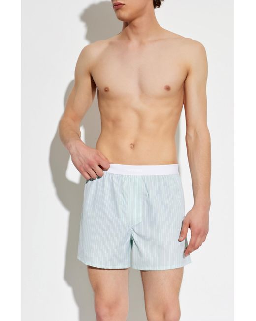 Tom Ford Blue Logo Boxer Shorts for men
