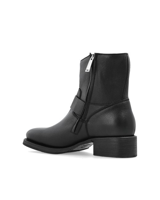 DSquared² Blue "Harley" Ankle Boots for men