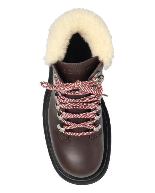 Bottega Veneta Black Leather Ankle Boots 'Lug'