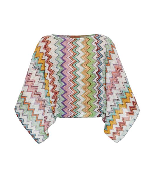 Missoni White Top With Lurex Thread