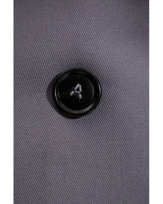 Alaïa Gray Double-Breasted Blazer