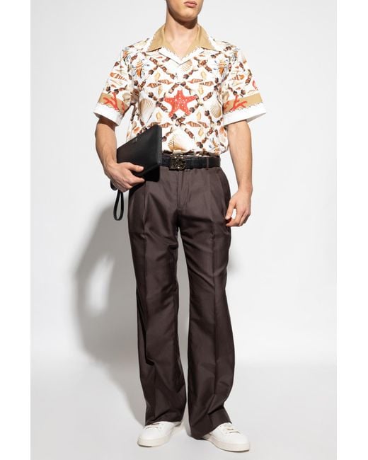 Dolce & Gabbana Multicolor Shirt With A Seashell Motif for men