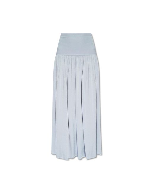 Zimmermann White Skirt With Lurex,