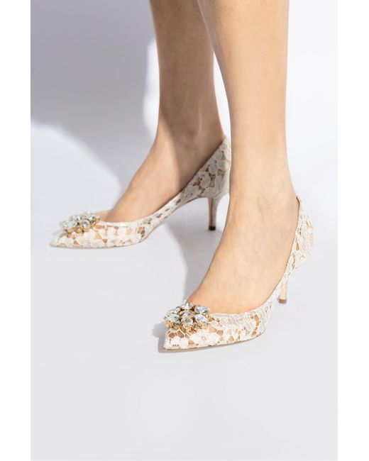 Dolce & Gabbana White Heeled Shoes 'Belluccii'