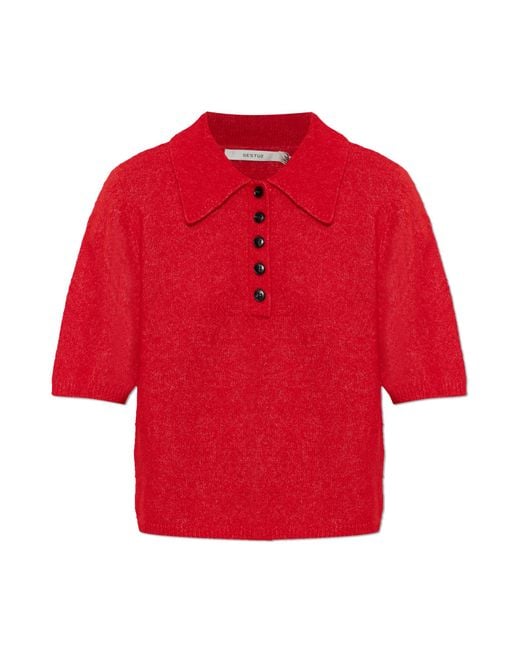 Gestuz Red Sweater 'Gzalpha'