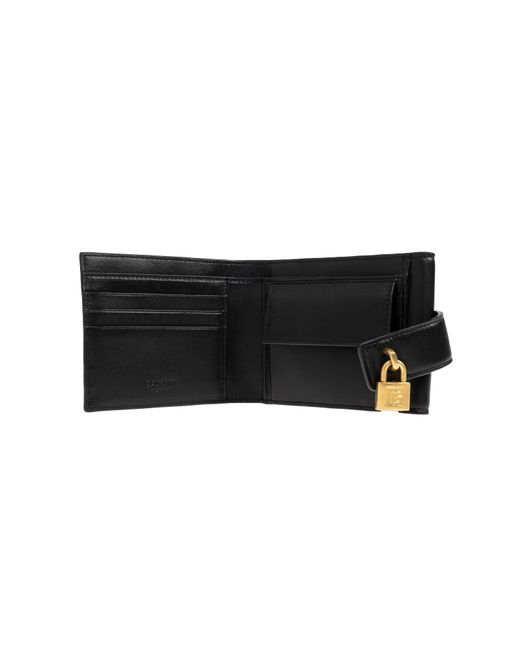 Balmain Black Leather Wallet