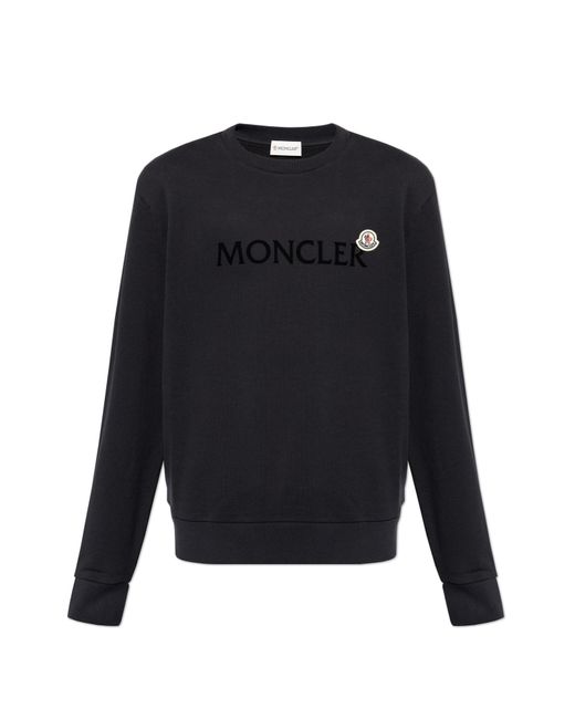 Moncler Sweatshirt With Logo in Blue for Men Lyst UK