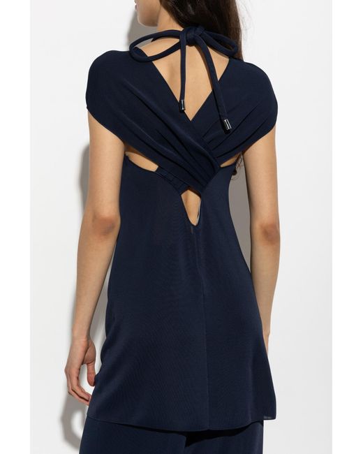 Lanvin Blue Oversized Top