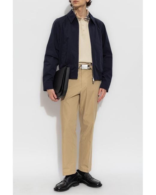 Burberry Blue Jacket With Collar for men
